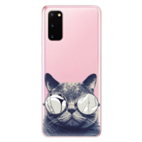 Odolné silikónové puzdro iSaprio - Crazy Cat 01 - Samsung Galaxy S20
