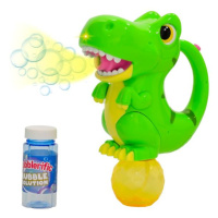 Bublifukovač dinosaurus 20cm na batérie so svetlom as náplňou 118ml