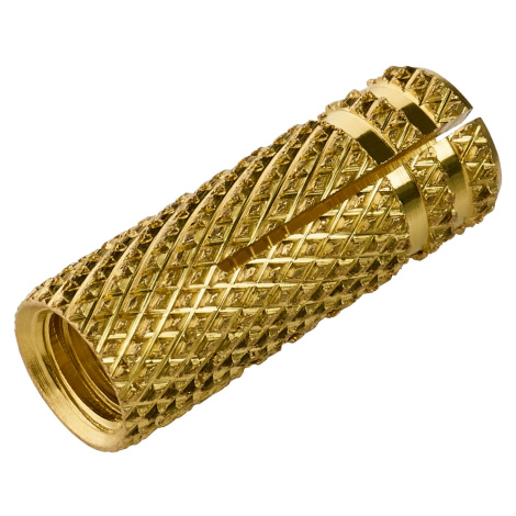LUX Mosadzné rozpínacie hmoždinky M6 x 22 mm, 6 ks