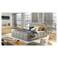 ELTAP POSTEL EDVIGE + DREVENY KARKAS + STANDARDNY ZDVIHAC + KONTAJNER 160X200, GRAY, 22581