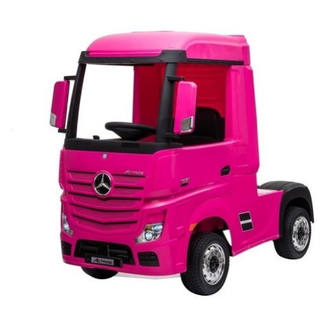 mamido Elektrické autíčko Mercedes Actros ružové 4x4