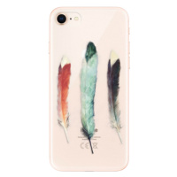 Odolné silikónové puzdro iSaprio - Three Feathers - iPhone 8