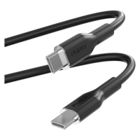 PURO Soft USB-C/USB-C kábel, 1,5 m, čierny