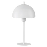 Biela stolová lampa s kovovým tienidlom (výška  33,5 cm) Kia – Fischer & Honsel