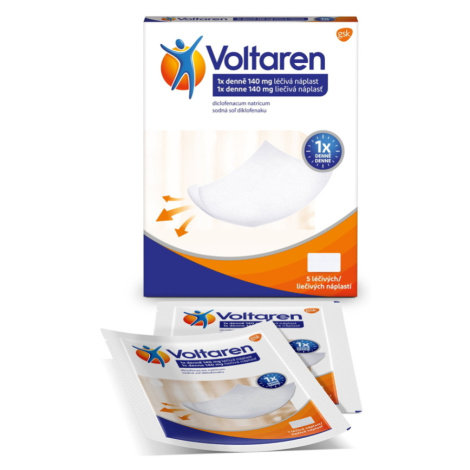 VOLTAREN 1x denne 140 mg liečivá náplasť 5 ks