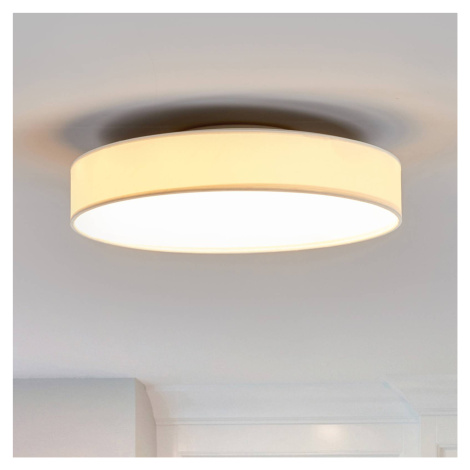 Látkové stropné LED svietidlo Saira 40 cm biele Lindby