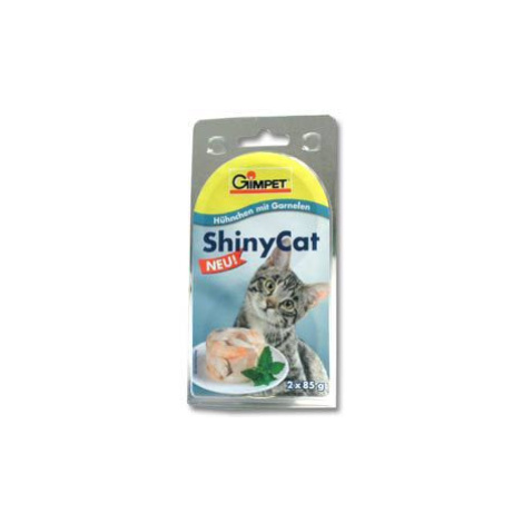 Gimpet cat cons. ShinyCat kuracie mäso/krevety 2x85g + Množstevná zľava zľava 15% Gimborn
