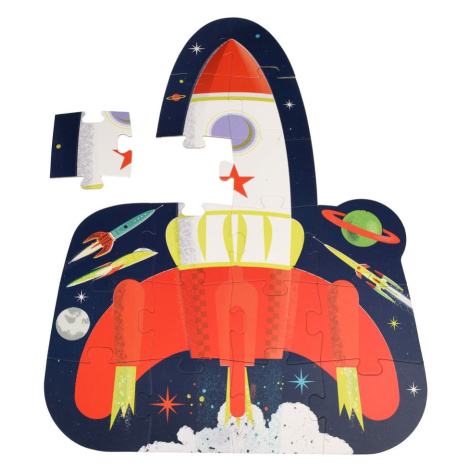 Puzzle (počet dielikov 18) Space Age rocket – Rex London