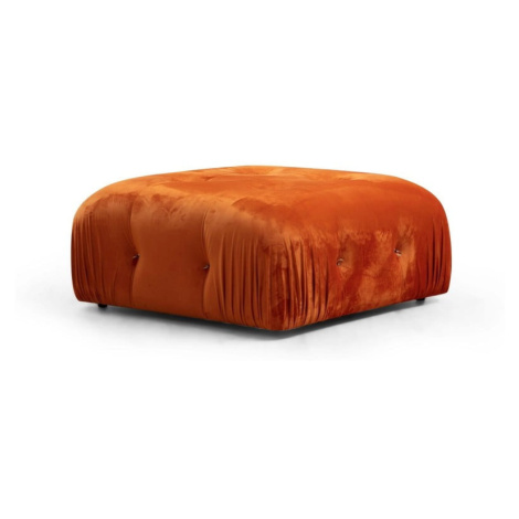 Oranžový zamatový taburet Bubble – Artie