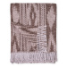 Hnedý pléd s podielom bavlny Euromant Zanzibar, 140 x 180 cm