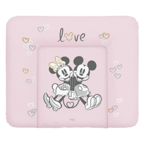 CEBA Podložka prebaľovacia mäkká na komodu 85x72 Disney Minnie & Mickey Pink