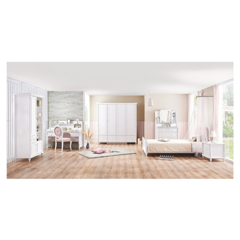 Dievčenská izba luxor - biela/ružová