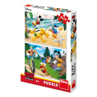 Dino MICKEY SPORTUJE 2x77 Puzzle NOVÉ