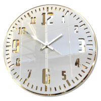 Nástenné akrylové hodiny Unique Flex z117-2-0-x, 30 cm, zlaté