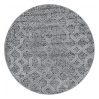 Kusový koberec Pisa 4702 Grey kruh - 80x80 (průměr) kruh cm Ayyildiz koberce