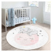 Biely detský koberec ø 100 cm Comfort – Mila Home