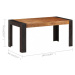 Jedálenský stôl masívne drevo Dekorhome 180x90x76 cm,Jedálenský stôl masívne drevo Dekorhome 180