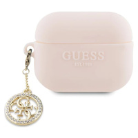 Púzdro Guess GUAP23DSLGHDP AirPods Pro 2 cover pink 3D Rubber 4G Diamond Charm (GUAP23DSLGHDP)