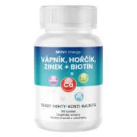 Vápnik Horčík Zinok Biotin MOVit Energy 90 tbl