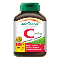 Jamieson Vitamín C 1000 mg s postupným uvoľňovaním na imunitu 120 tabliet