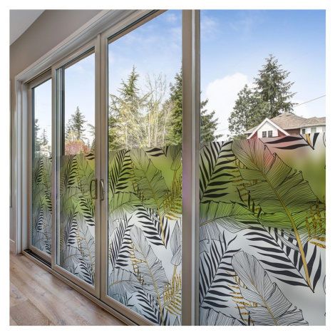 Samolepka na okno 200x40 cm Classy Palm Leaves - Ambiance