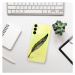 Odolné silikónové puzdro iSaprio - Writing By Feather - black - Samsung Galaxy A15 / A15 5G