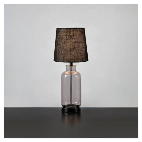 Stolová lampa Costero, dymovo sivá/čierna, 61,5 cm Markslöjd