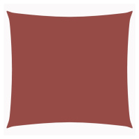vidaXL Tieniaca plachta, oxford, štvorcová 3,6x3,6 m, tehlová
