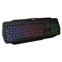 C-TECH klávesnice Arcus (GKB-15), casual gaming, CZ/SK, duhové podsvícení, USB