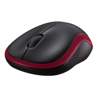 Logitech Wireless Mouse M185, red