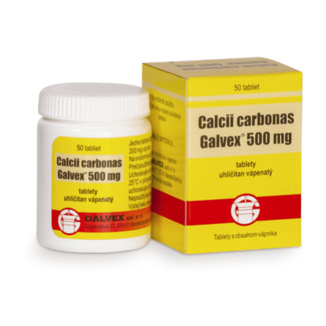 GALVEX Calcii carbonas 500 mg 50 tabliet