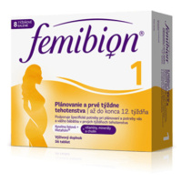 Femibion 1 Plánovanie a prvé týždne tehotenstva tbl (kys. listova + vitamíny, minerály) 56 ks