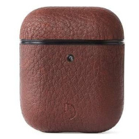 Decoded puzdro AirCase 2 pre Apple Airpods 1&2 - Brown