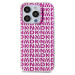 DKNY PC/TPU Repeat Pattern Zadný Kryt pre iPhone 15 Pro Pink