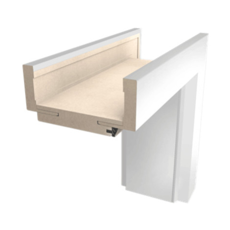 Obložková zárubňa Naturel 80 cm pre hrúbku steny 12-14 cm pravá O3BM80P