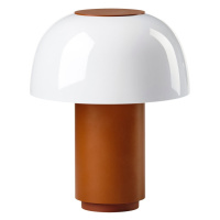 Oranžová hliníková LED stmievateľná stolová lampa (výška 22 cm) Harvest – Zone