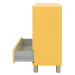 Žltá vysoká komoda 86x92 cm Malibu - Tenzo