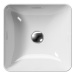 GSI - SAND/NUBES keramické umývadlo na dosku 38x38cm, biela ExtraGlaze 903811