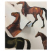 WALLCOLORS Horses Beige wallpaper - tapeta POVRCH: Prowall Canvas