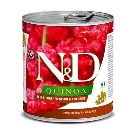 Farmina N&D dog QUINOA venison & coconut konzerva 285g