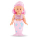 Bábika Morská panna Nerina Mini Mermaid Corolle s hnedými očami a ružovými vlasmi 20 cm
