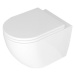 DEANTE Podstavný rám, pre závesné WC misy + SLIM tlačidlo chrom + WC REA Carlo Mini Basic Rimles