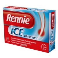 RENNIE ICE bez cukru 2x24 žuvacích tabliet