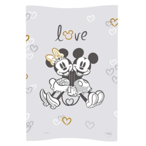 CEBA Podložka prebaľovacia mäkká COSY 50x70 Disney Minnie&Mickey Grey