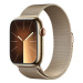 APPLE WATCH SERIES 9 GPS + CELLULAR 45MM GOLD STAINLESS STEEL CASE WITH GOLD MILANESE LOOP,MRMU3