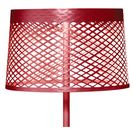 Stojacia lampa Foscarini Twiggy Grid lettura, karmínovo červená