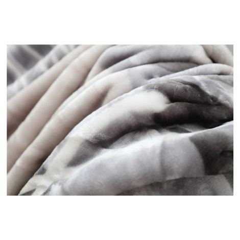 domtextilu.sk Teplá deka v odtieňoch sivej a béžovej farby
