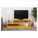 TV stolík Zigzag 120 cm žltý
