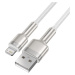 Dátový kábel Baseus Cafule Metal USB - Lightning  2,4A 1,0 m biely
