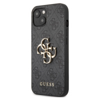 Plastové puzdro Guess na Apple iPhone 13 GUHCP13M4GMGGR 4G Metal Logo sivé